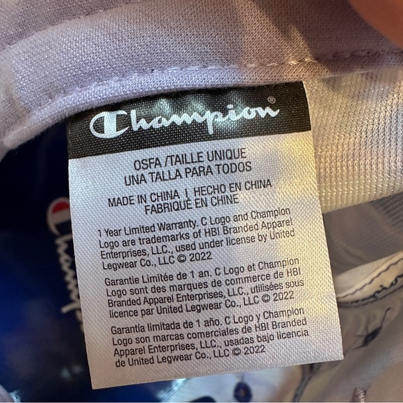 🆕Champion Tie -Dyed Adjustable Baseball Hat Adult Size OS - Picture 8 of 9